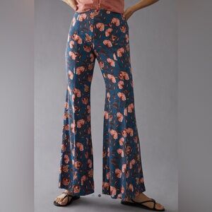Anthropologie Paisley Print Flare Pants